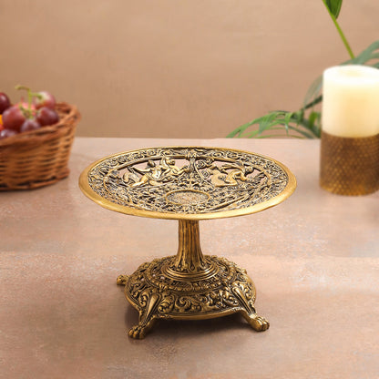 Brass Fruit Table Tray / Stand (5.5 Inch)