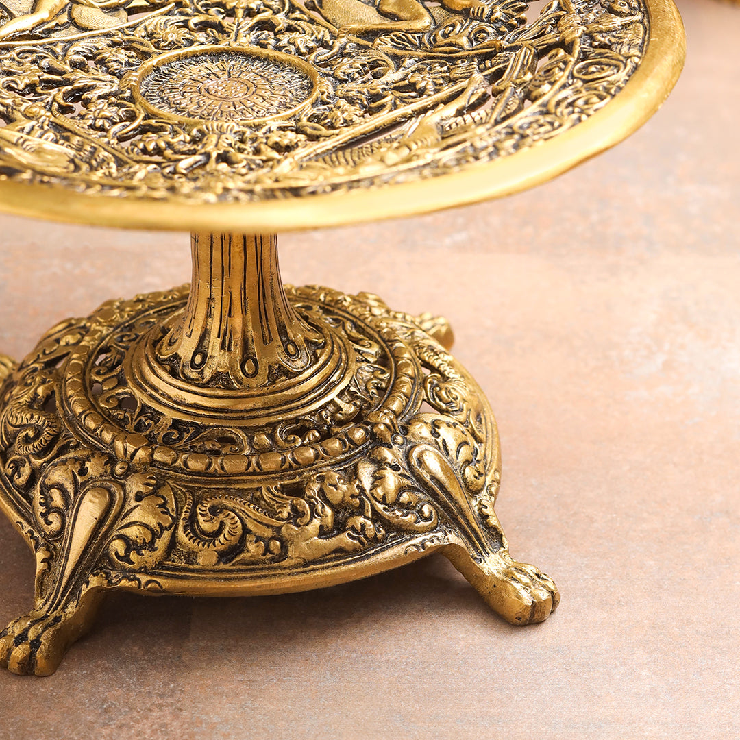 Brass Fruit Table Tray / Stand (5.5 Inch)