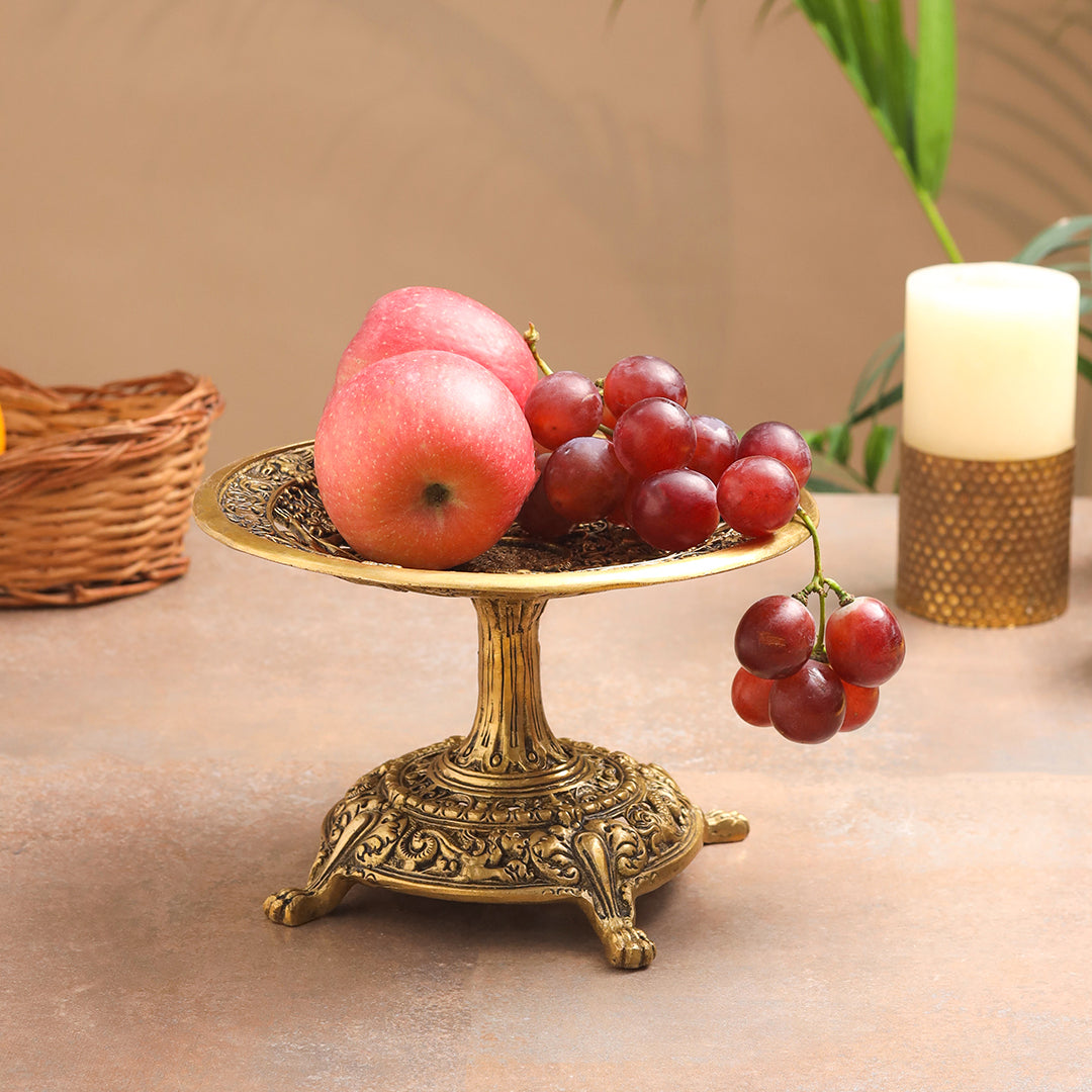 Brass Fruit Table Tray / Stand (5.5 Inch)