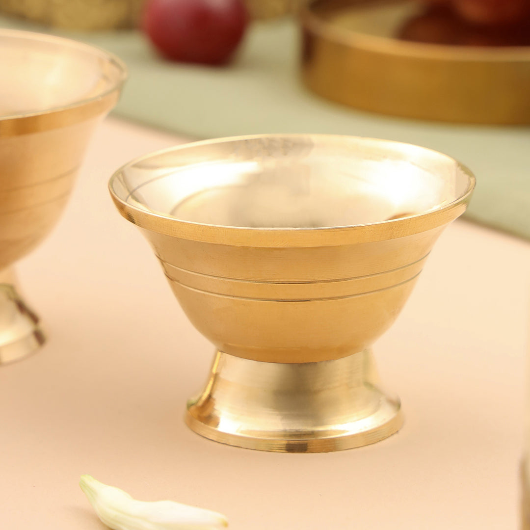 Brass Serving Bowl Pair