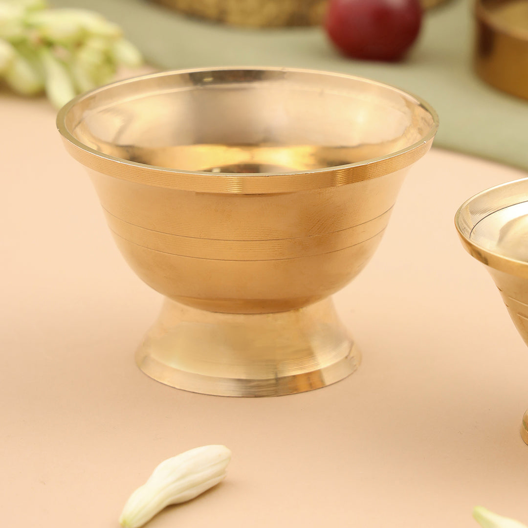 Brass Serving Bowl Pair