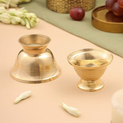 Brass Serving Bowl Pair