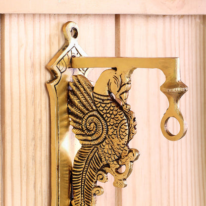 Brass Peacock Wall Mount Bracket