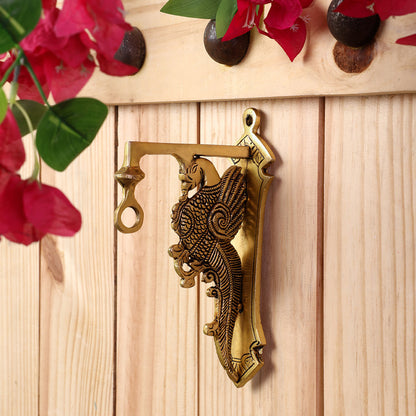 Brass Peacock Wall Mount Bracket