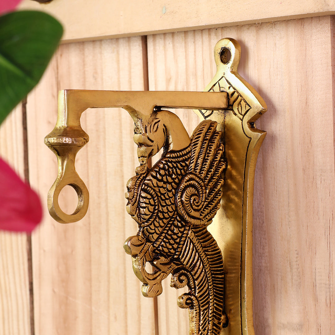 Brass Peacock Wall Mount Bracket