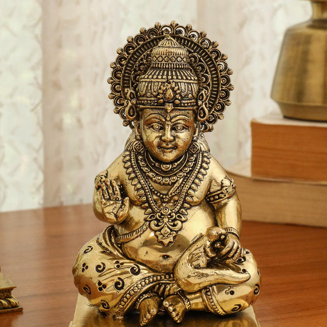 Brass Superfine Kuber Maharaj Idol