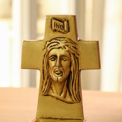 Brass Jesus Cross