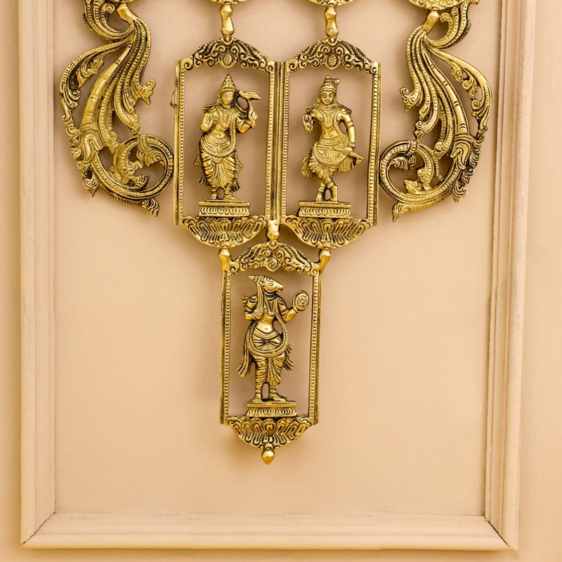 BRASS Dashavatara / VISHNU AVATAR WALL HANGING (29.5 INCH)