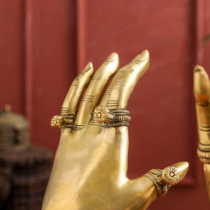 Brass Decorative Hand Pair (12 Inch)
