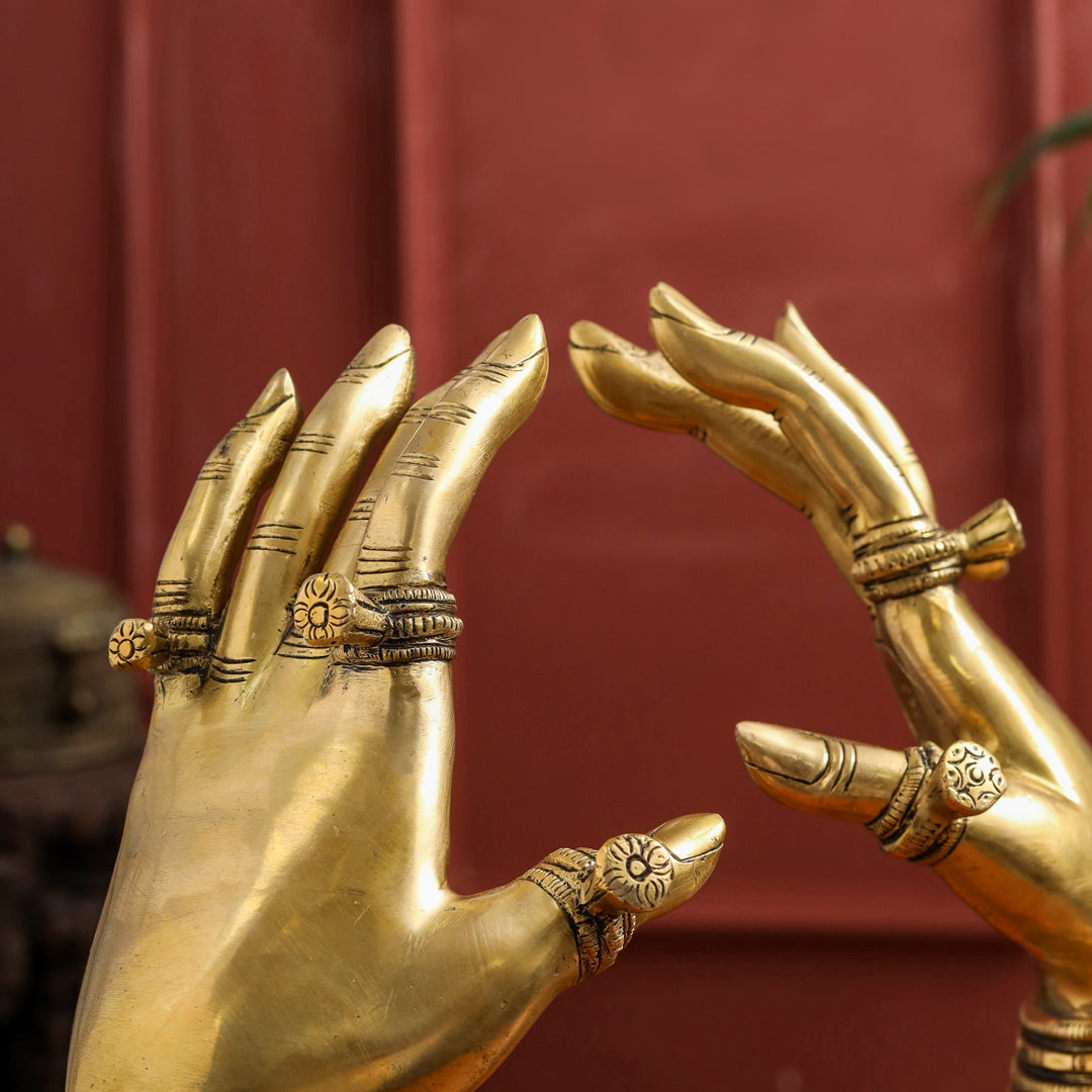 Brass Decorative Hand Pair (12 Inch)