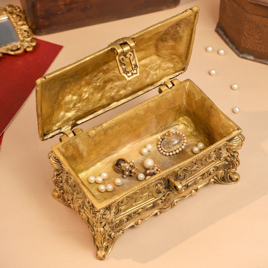 Brass Jewellery Box (4.5 Inch)