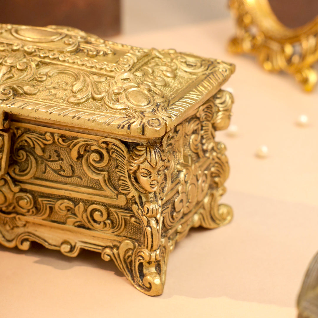 Brass Jewellery Box (4.5 Inch)