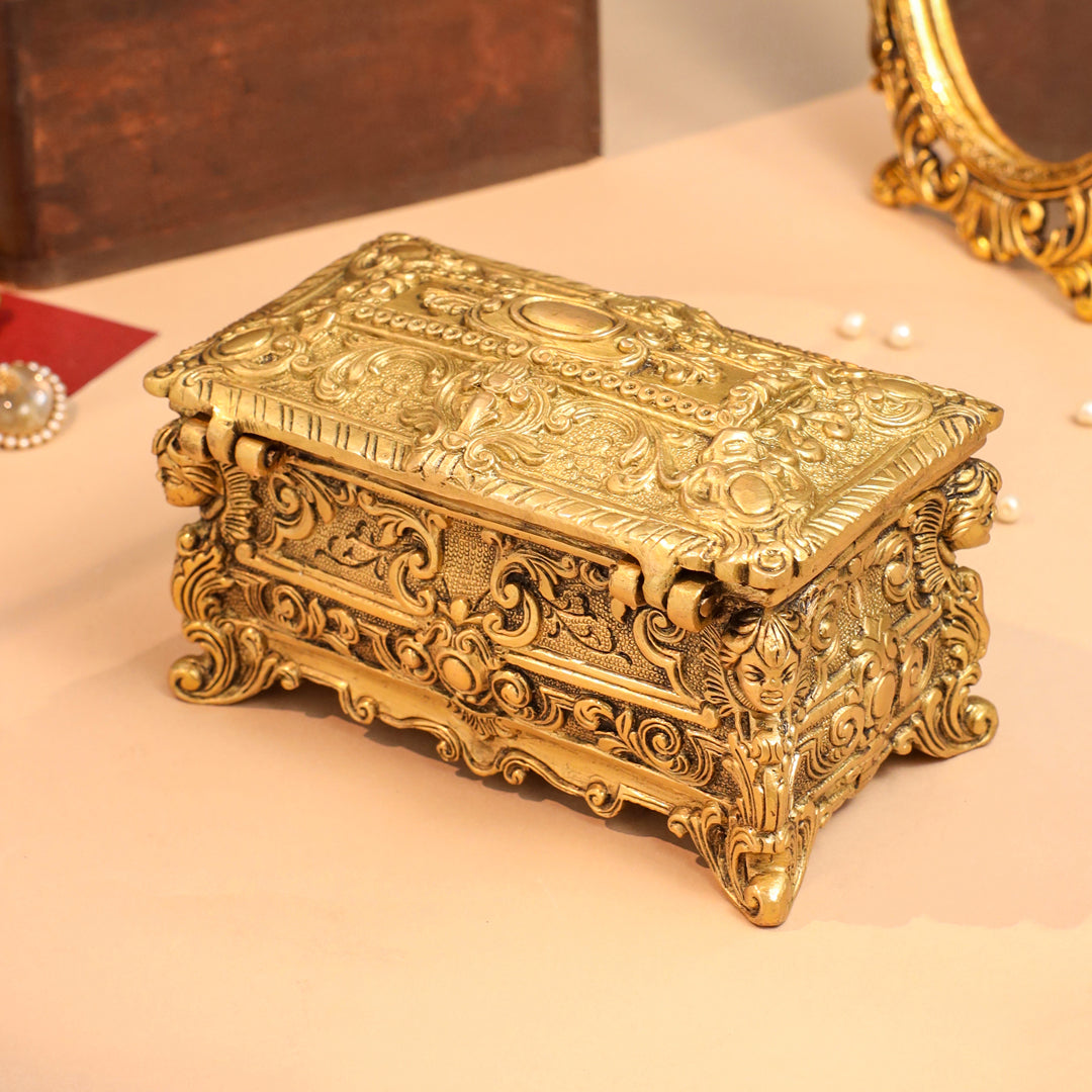 Brass Jewellery Box (4.5 Inch)