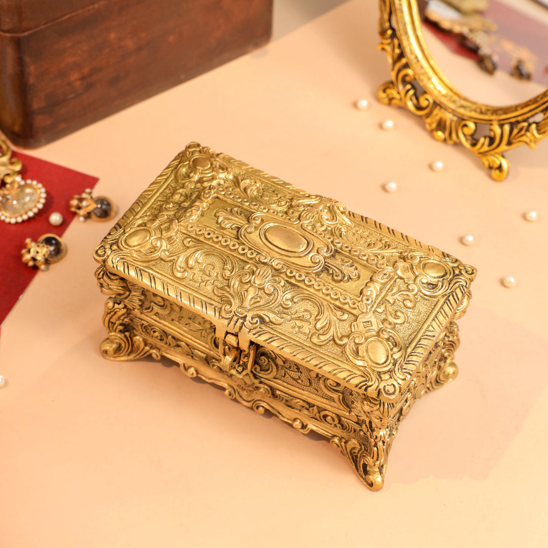 Brass Jewellery Box (4.5 Inch)