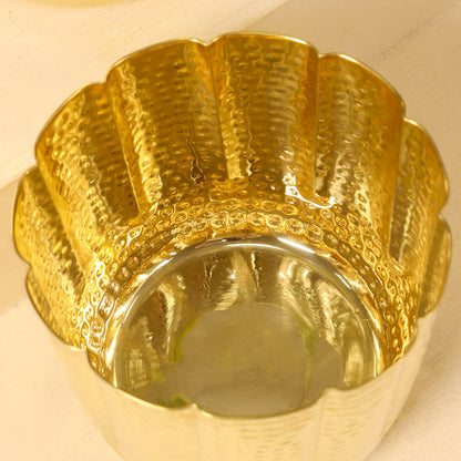 Brass Bucket Planter Pot (9 Inch)