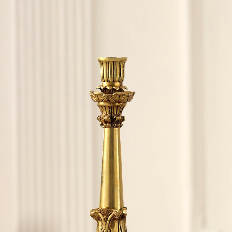 Brass Candle Stand Holder (10.9 Inch)
