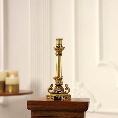 Brass Candle Stand Holder (10.9 Inch)