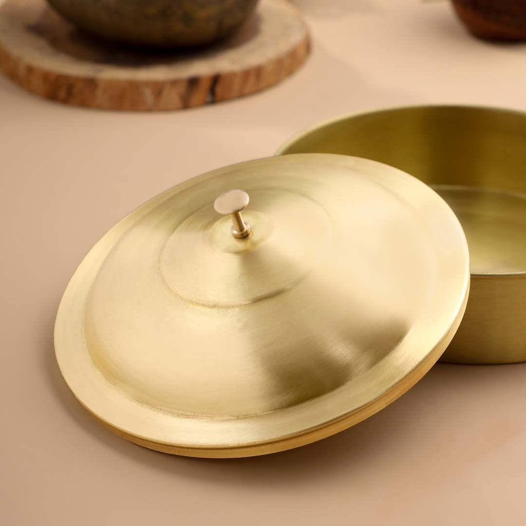Brass Roti/Chapati box (4.5 Inch)