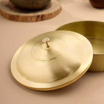 Brass Roti/Chapati box (4.5 Inch)