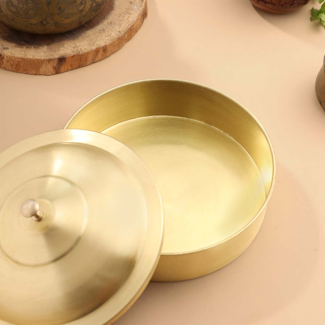 Brass Roti/Chapati box (4.5 Inch)