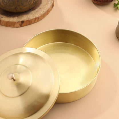 Brass Roti/Chapati box (4.5 Inch)