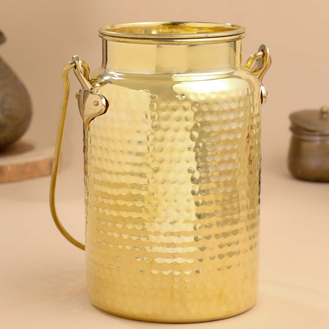 Brass Milk Pot With Lid