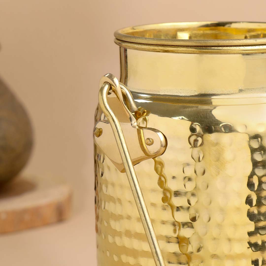 Brass Milk Pot With Lid