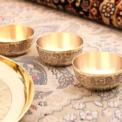 Brass Maharaja Thali/Dinner Set (1.85 Kg)