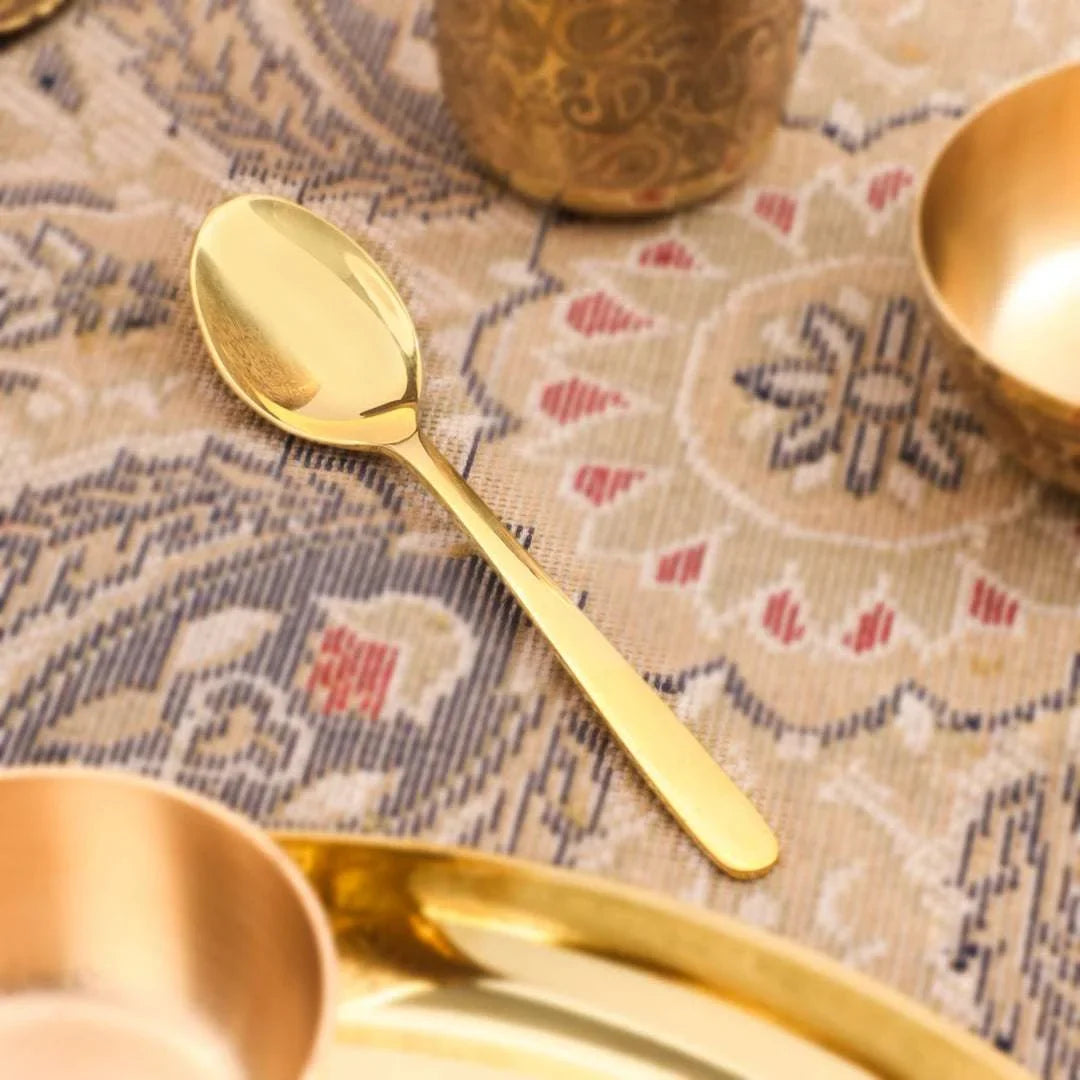 Brass Maharaja Thali/Dinner Set (1.85 Kg)