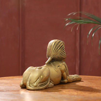 Brass Sitting Sphinx Figurine (4.5 inch)