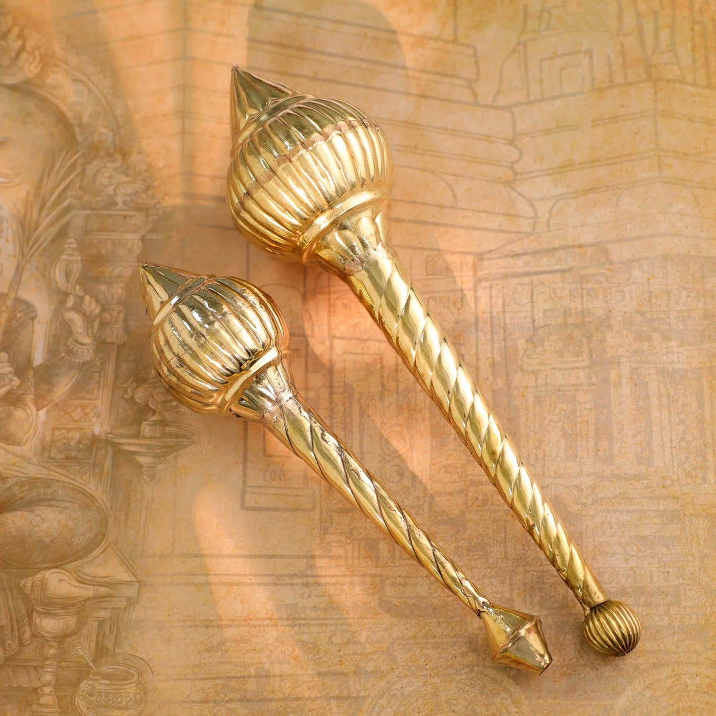 Brass Hanuman Mace/Gada