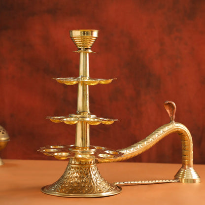 Brass Traditional Ganga Aarti (14 Inch)