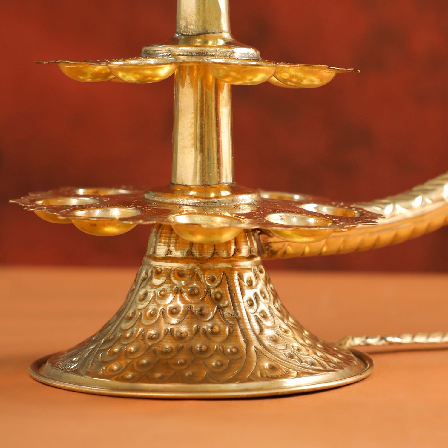 Brass Traditional Ganga Aarti (14 Inch)