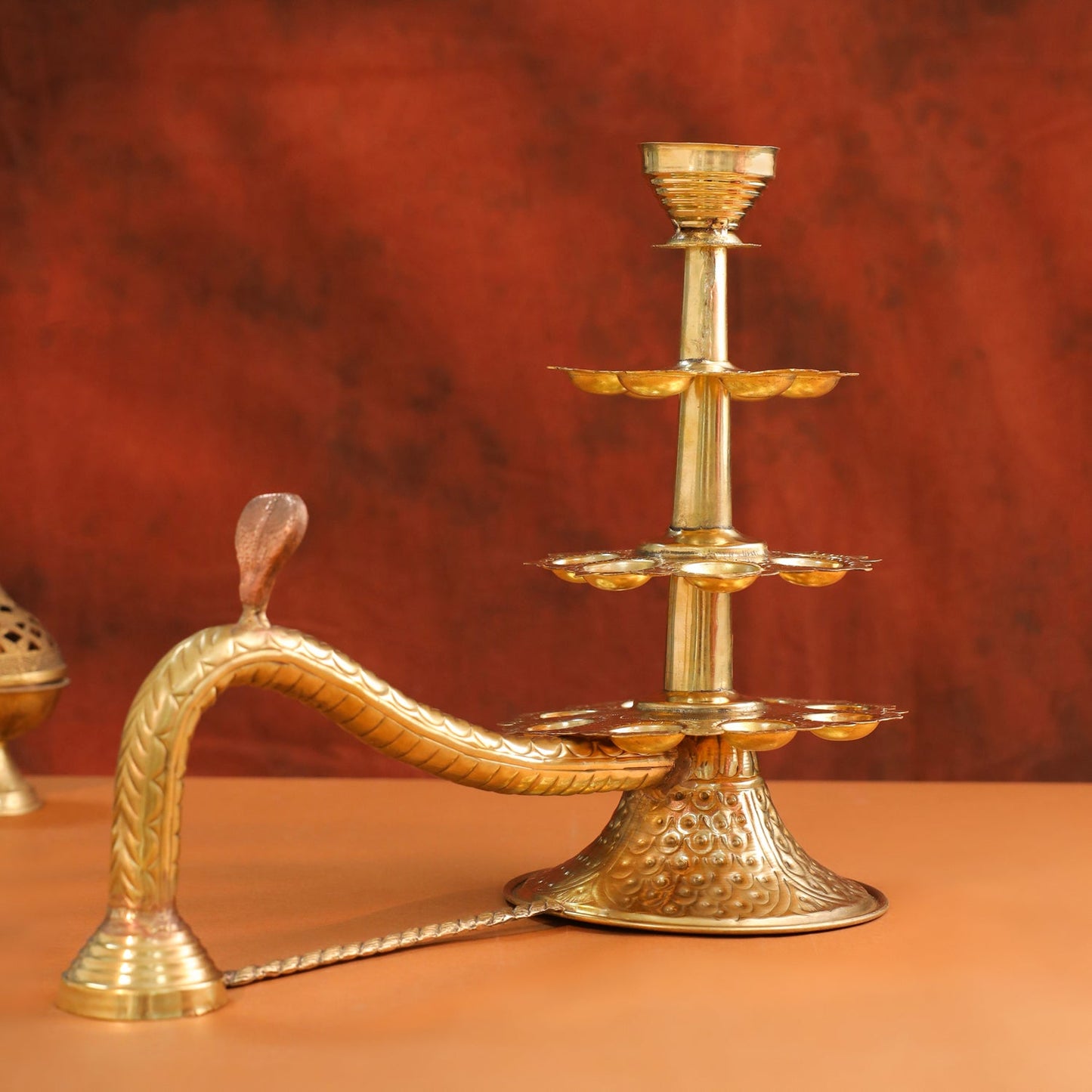 Brass Traditional Ganga Aarti (14 Inch)