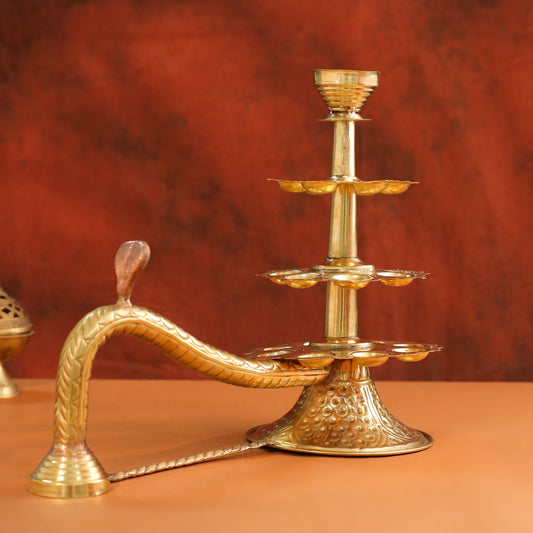 Brass Traditional Ganga Aarti (14 Inch)