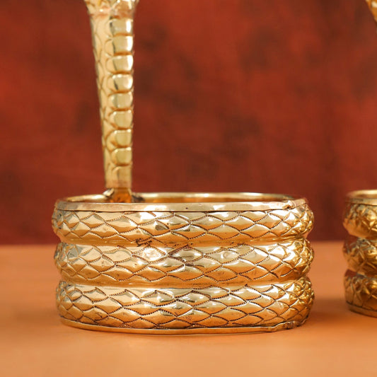 Brass Naag Design Abhishekam (12 Inch)