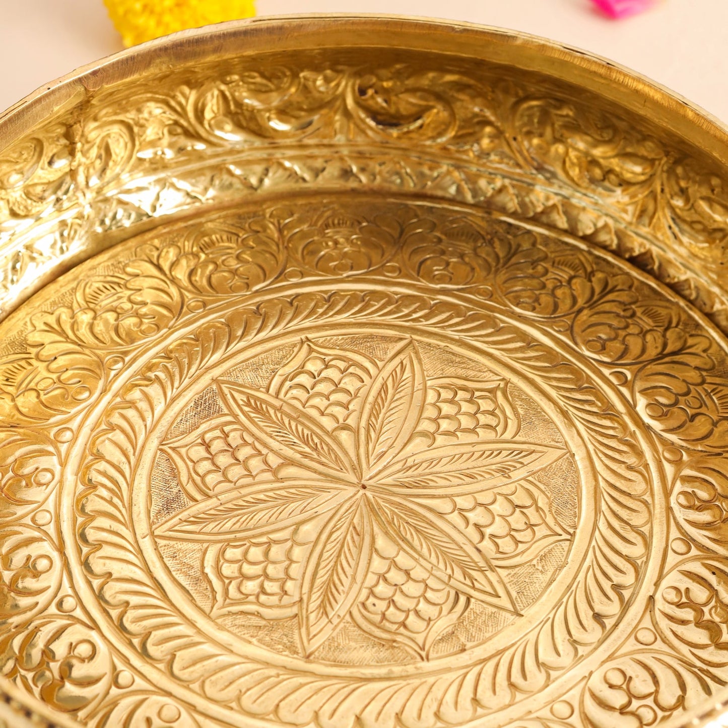Brass Traditional Urli Bowl (3.2 Inch)