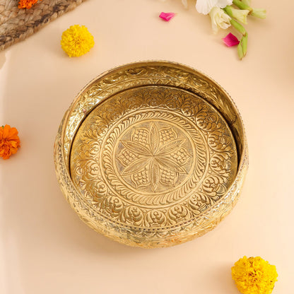 Brass Traditional Urli Bowl (3.2 Inch)