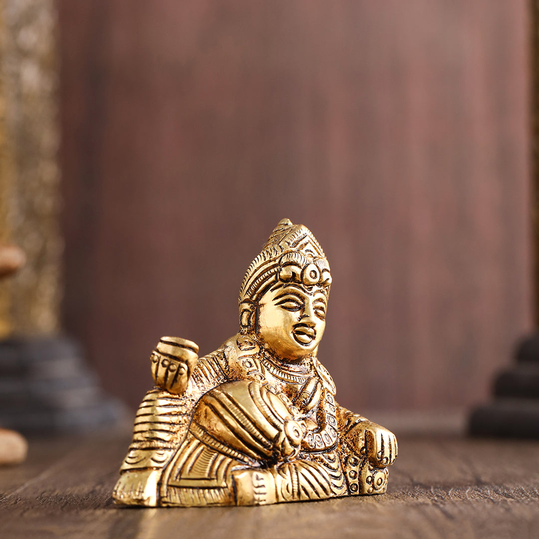 Brass Kuber Maharaj sitting Idol (2.5 Inch)