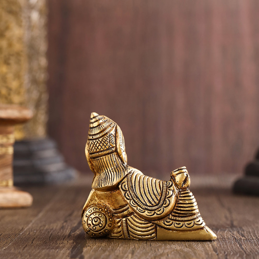 Brass Kuber Maharaj sitting Idol (2.5 Inch)