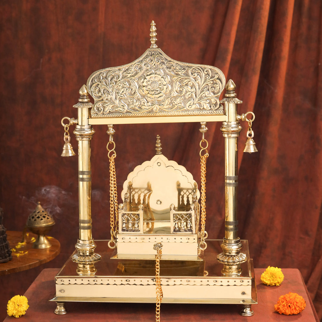 Brass Laddu Gopal Swing / Jhula (20.8 Inch)
