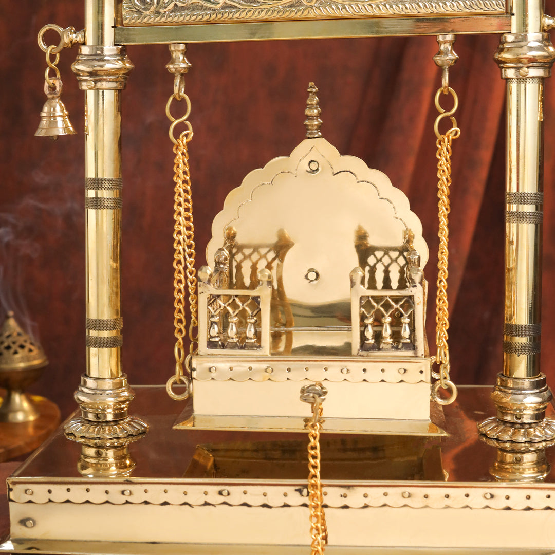 Brass Laddu Gopal Swing / Jhula (20.8 Inch)