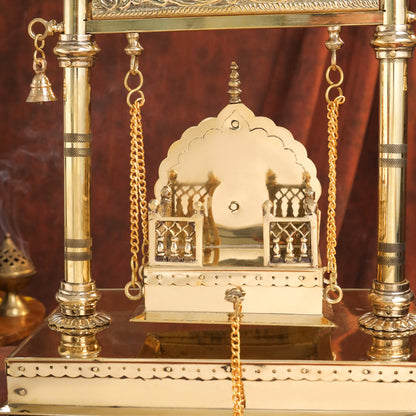 Brass Laddu Gopal Swing / Jhula (20.8 Inch)