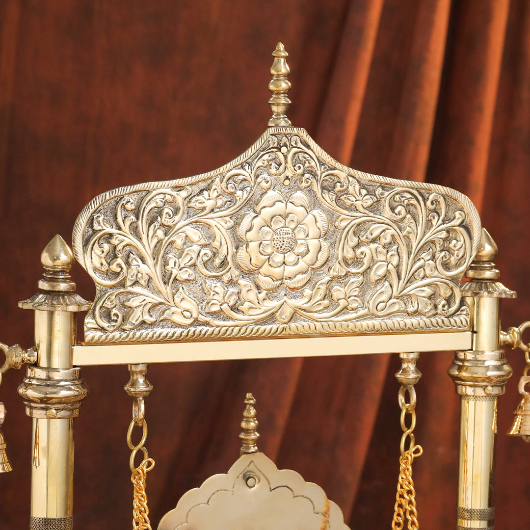 Brass Laddu Gopal Swing / Jhula (20.8 Inch)