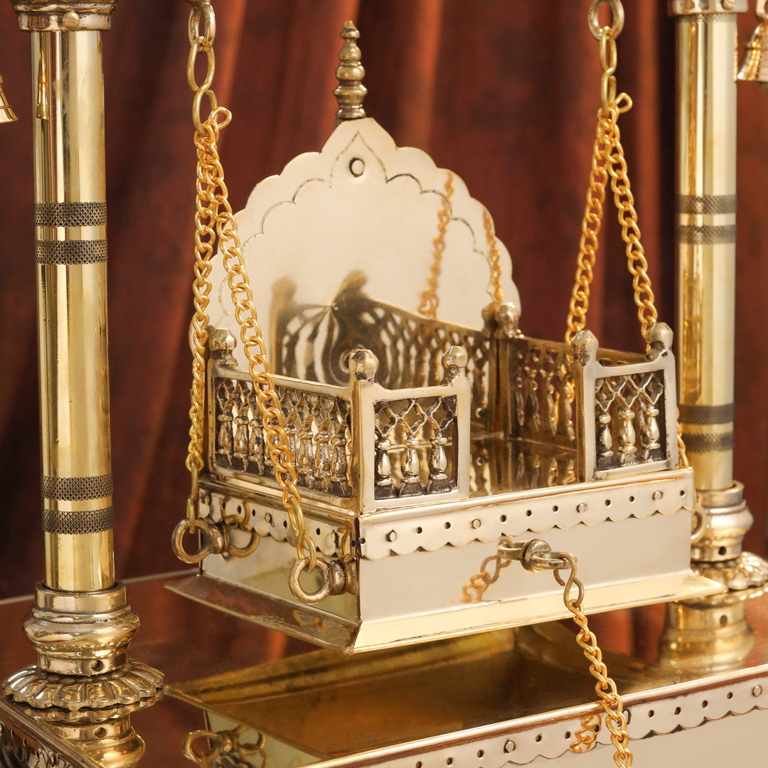 Brass Laddu Gopal Swing / Jhula (20.8 Inch)