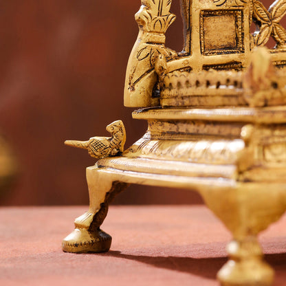 Brass Superfine Sheshnag Singhasan – Premium Handmade Pooja Deco (13 Inch)