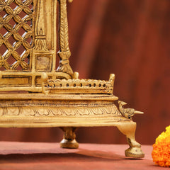 Brass Superfine Sheshnag Singhasan – Premium Handmade Pooja Deco (13 Inch)