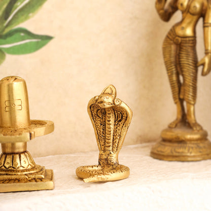 Brass Superfine Shivling/Shivlingam Idol (3.5 INCH)