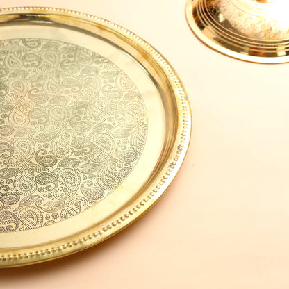 BRASS THALI (12 INCH)