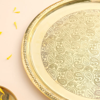 BRASS THALI (12 INCH)